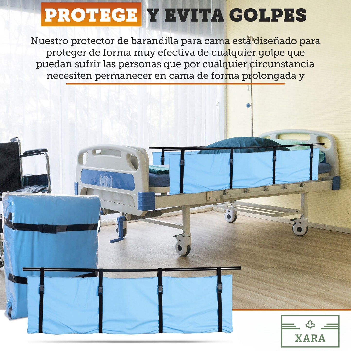 Protector de Barandilla Cama - 40X160 cm