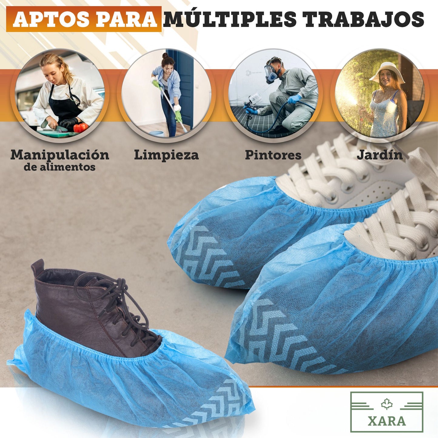 Cubrezapatos  Antideslizantes - Pack 100