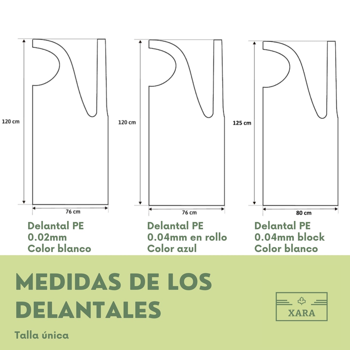 Poncho-Delantal - Block 25 unidades