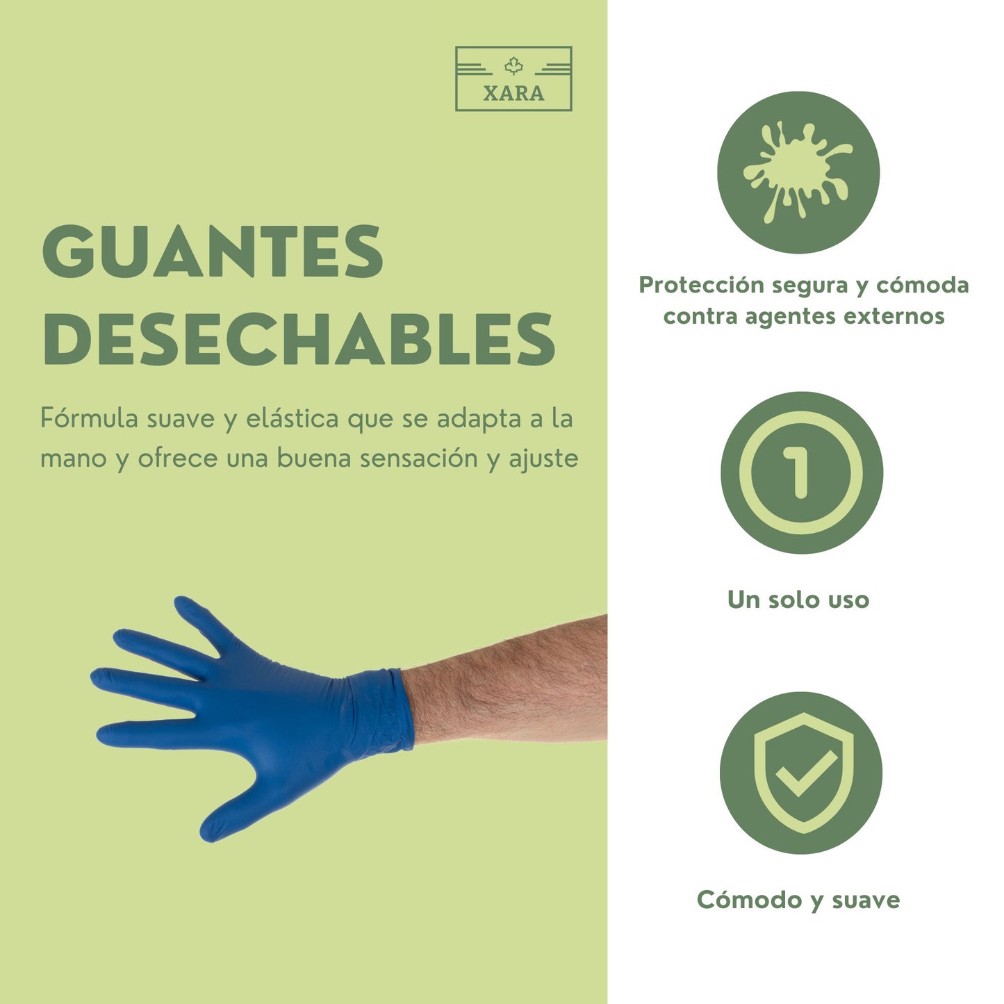 Guantes de Nitrilo Sin Polvo