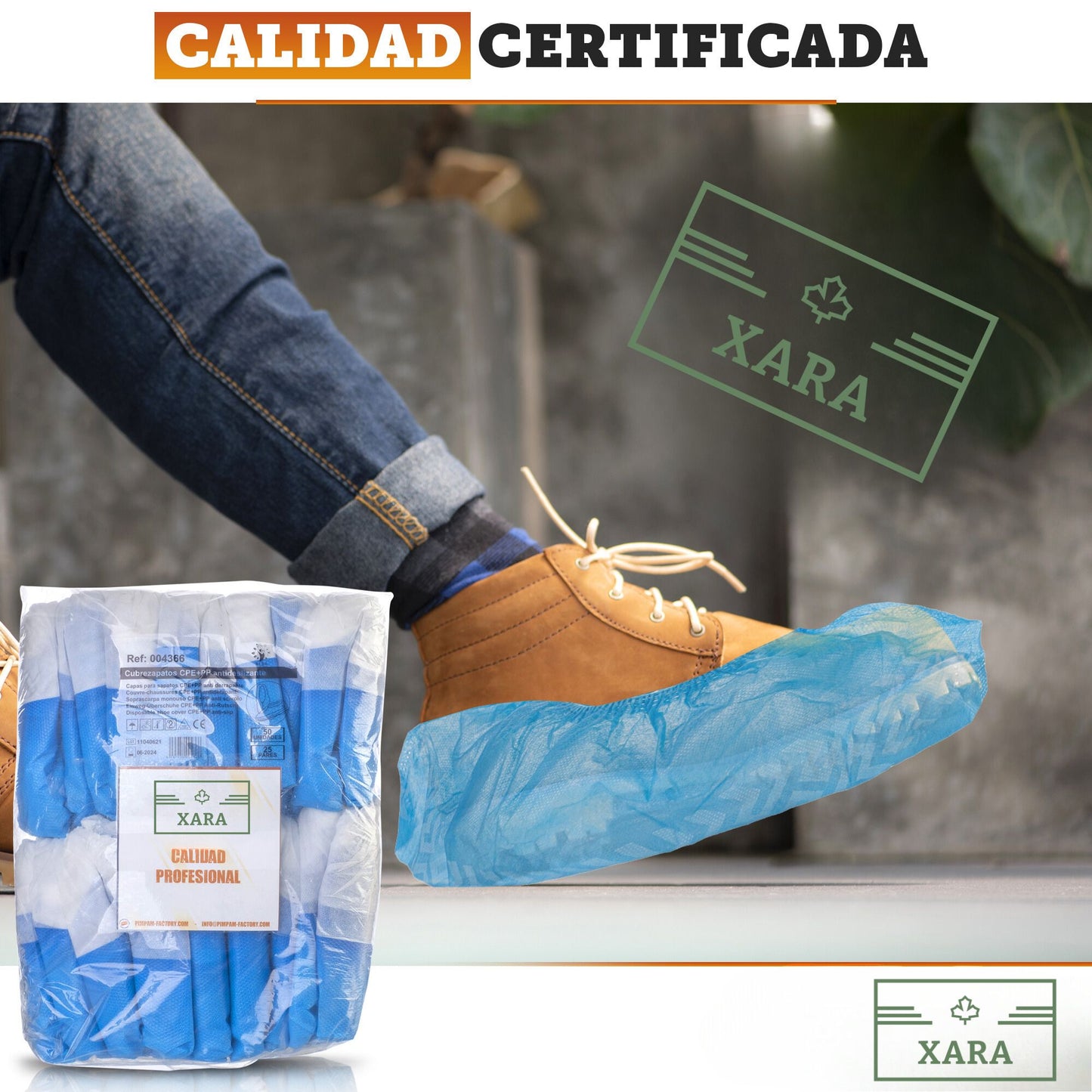 Cubrezapatos  Antideslizantes - Pack 100