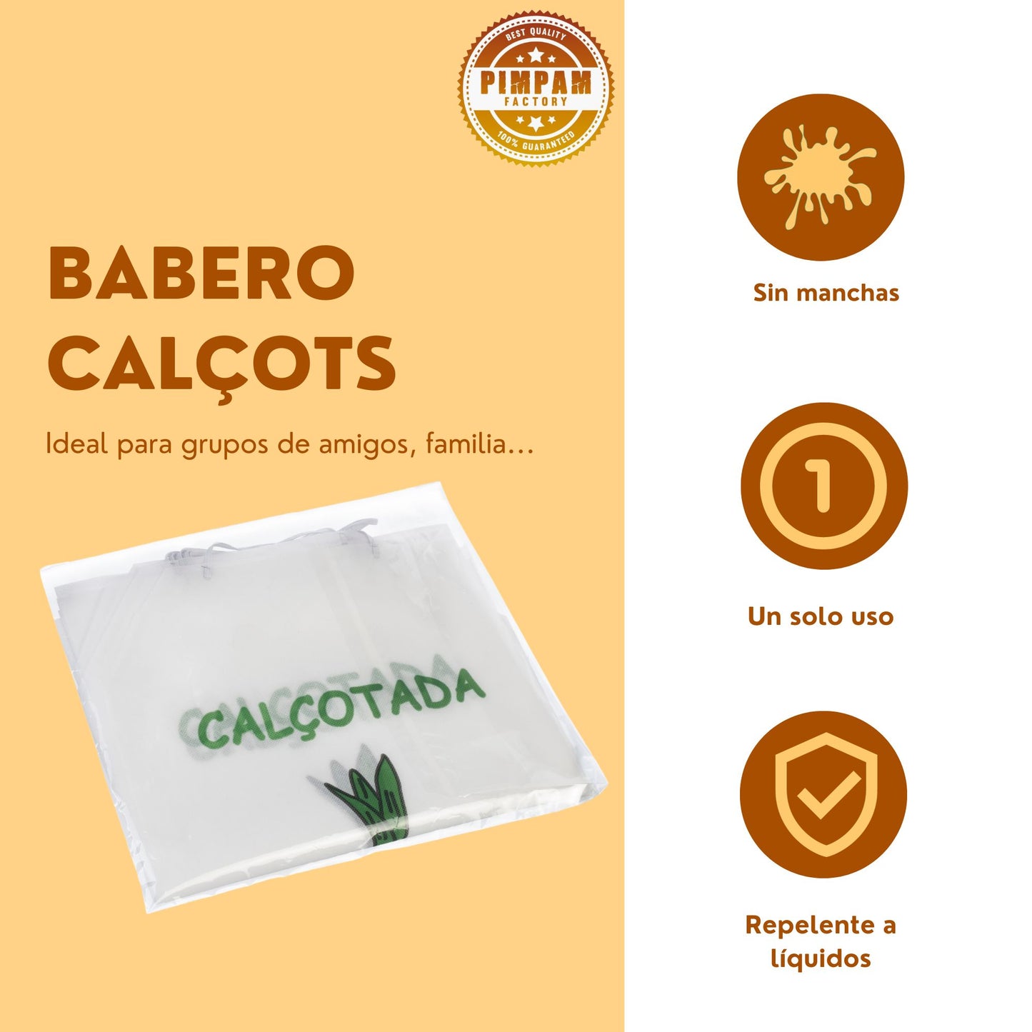 Babero Calçots - Pack 10