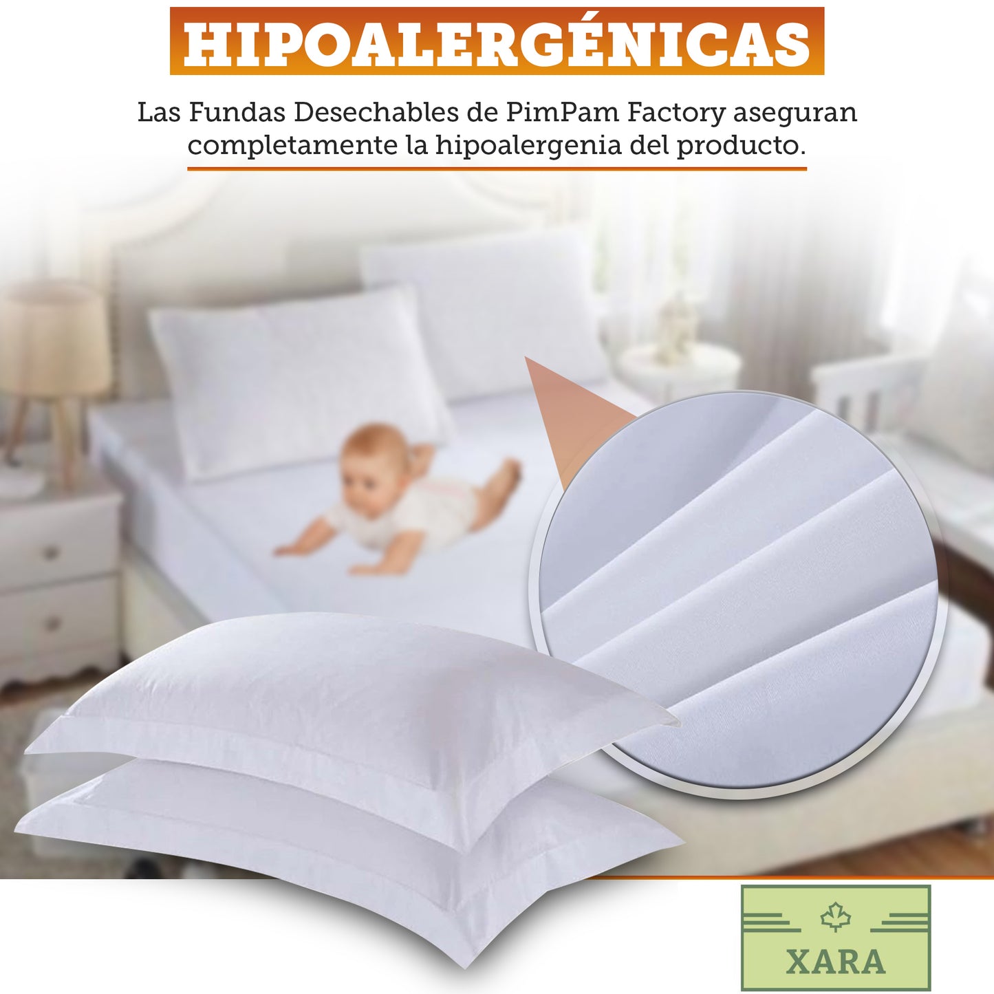 Funda Almohada - 100 x 40 cm - Pack 10